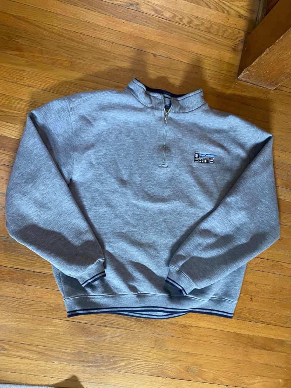 Royal Caribbean Grey Half-Zip Pullover Sweater